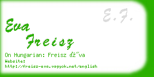 eva freisz business card